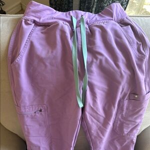 Lavender figs scrub pants